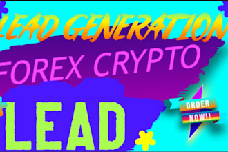 get targeted forex and crypto leads, investor leads ,verified email contacts