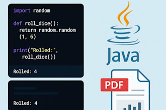 do python or java mini projects with clean code and report