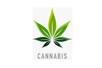 design cannabis, marijuana and weed logo with 17 hours