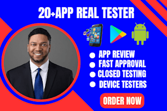 do 20 testers for closed android app beta testing on google play