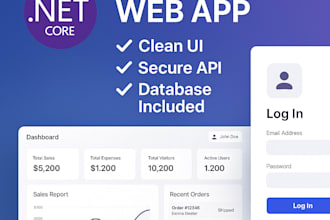 create your react and asp net core full stack web developer