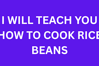 terch you how to cook rice and beans