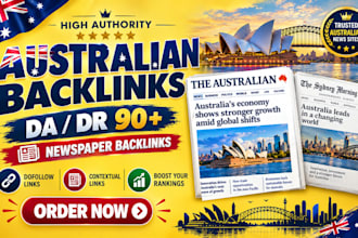 rank australia with da90 australian backlinks from au newspaper link building