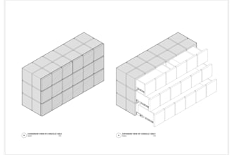 draw technical drawings of cabinet in autocad