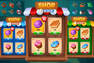 design professional game UI design for your mobile game and PC