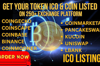 list your token fast on coinmarketcap, coingecko, ico and meme coin sites