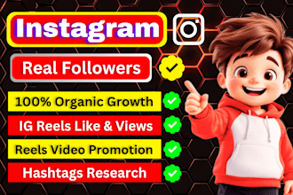 do instagram marketing manage promot real followers like views organic growth