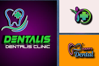 design professional dental logo for clinic and healthcare
