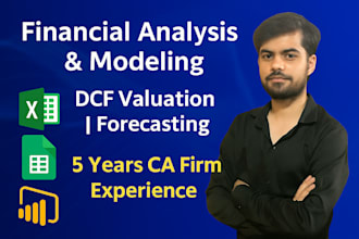do detailed financial analysis and dcf valuation of your business in excel