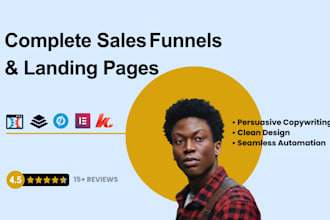 build sales funnels and landing pages in systeme io kajabi gohighlevel etc