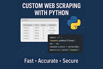 create a fast and reliable python web scraping script