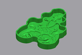 design 3d silicone statue mold, enclosure case design, bottle cover mold in stl
