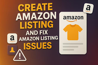 create new amazon listings and resolve listing issues
