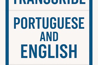 transcribe up to 10 minutes of audio or video in portuguese and english
