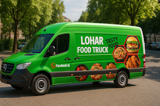 create unique van wrap design