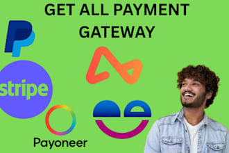 setup shopify payment, create integrate a valid 2d and 3d payment gateway