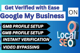 do google my business profile verification, gmb set up and fix suspended gmb