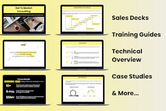 design strategic slide decks for sales, marketing, training and more