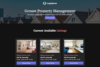 create property management website, vacation rental website with direct booking