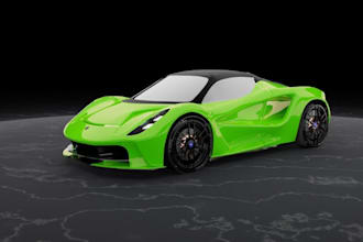 detailed 3d sport car,realistic interior,stl,bodyparts,sculpt3d fairing,autocad