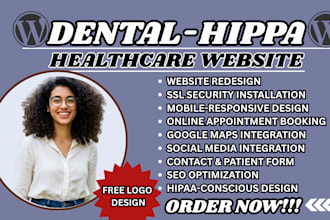 dental website dental appointment website health website medical website