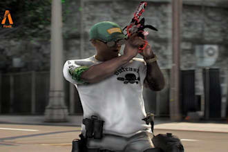 model fivem gun pack, script, chain and gta cars, fivem weapon, assets