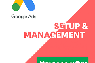 be your google ads expert, paid ads manager, PPC ads, shopping specialist