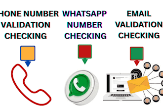 bulk email validation, whatsapp number checker,  verify phone number validation