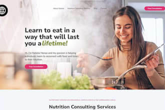 build squarespace nutritionist website dietician personal trainer holistic site