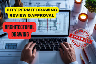 provide pe stamp, review architectural drawings for city permit approval in USA