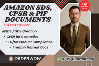 create cpsr pif msds sds safety data sheet for amazon hazmat