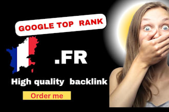 create 500 french do follow SEO backlinks fr domain france site