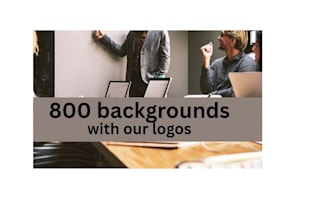 design realistic zoom vertual background with your logo