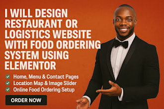 design a wordpress restaurant website with ordering and booking features
