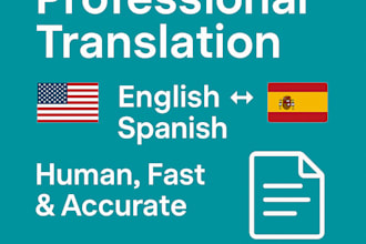 translate texts from english to spanish and spanish to english