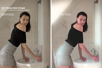 create custom presets for influencer and creators, instagram and boudoir photos