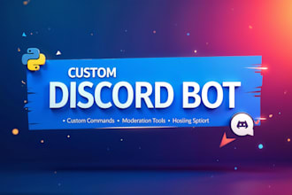 create a discord bot with custom features using python