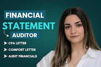 audit or review financial statement for loans, contracts, due dilligence, US CPA