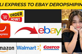 do ali express, walmart to ebay dropshipping and top listing