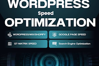 do speed optimization worpress wix shopify
