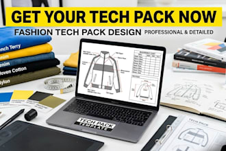 do clothing flat sketch garment tech pack for production