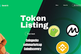 get you listed fast track on coingecko and coinmarketcap