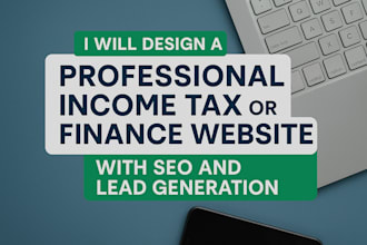 design income tax website finance income tax leads income tax social media ads
