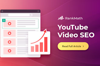 do youtube channel SEO and video optimization for top ranking on search result
