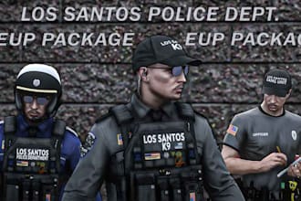 reate a fivem eup package for male and female characters without brandin