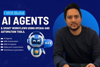 create autonomous ai agents using openai, n8n and make com
