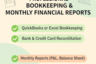 provide bookkeeping service in your quickbooks online