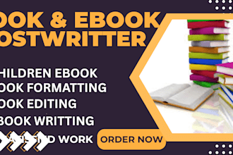 design a stunning ebook cover and format your ebook for publishing