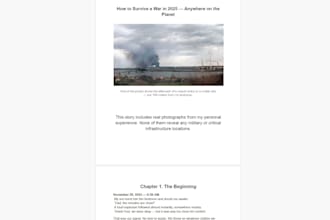 write a true war survival story or guide based on real events