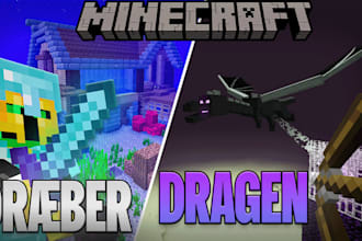 create intermediate minecraft thumbnails in 24h